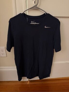 Nike Navy Short Sleeve Dri-FIT Athletic Tee